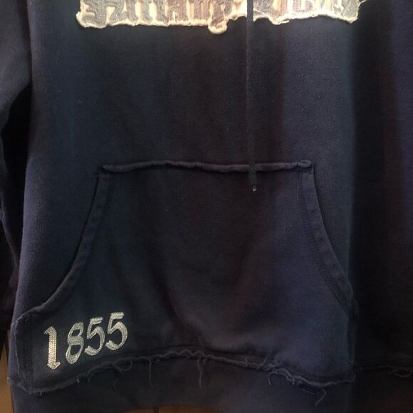 Penn State Nittany Lions Distressed Appliquéd Hooded Sweatshirt Blue Size 2X - Picture 3 of 8